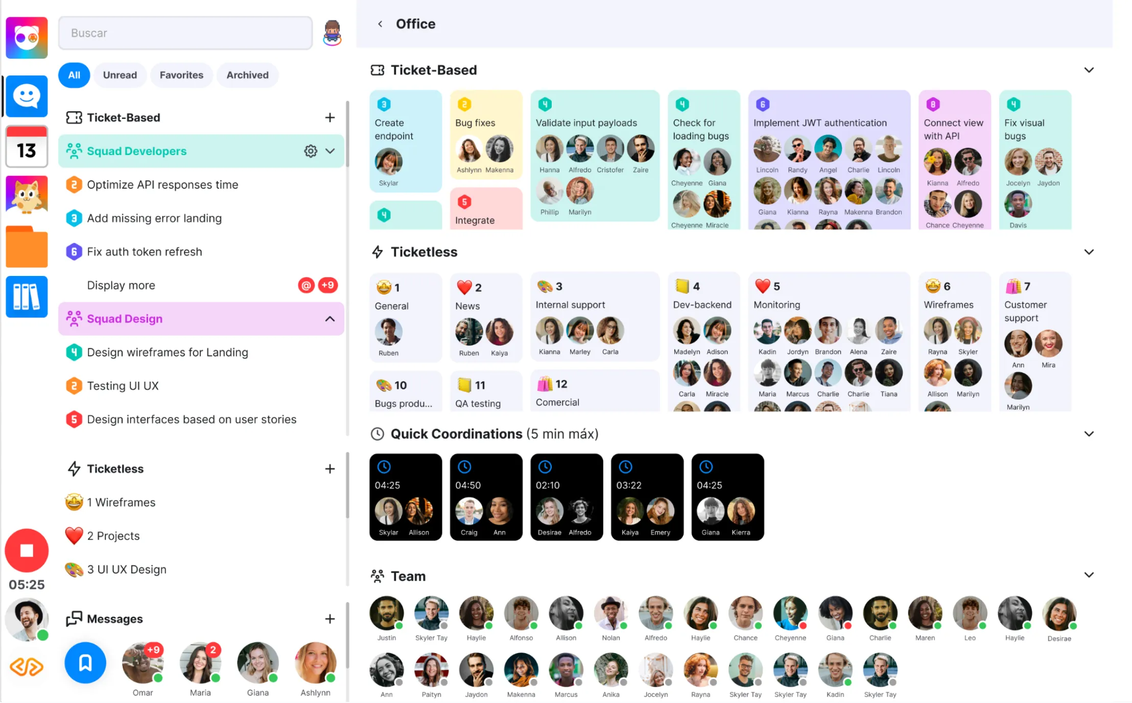 Videocalls Interface